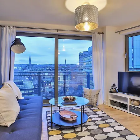 Skyview Apartment By Noknokstay - City Centre With Parking - Group, Family, Business Sheffield Exterior photo