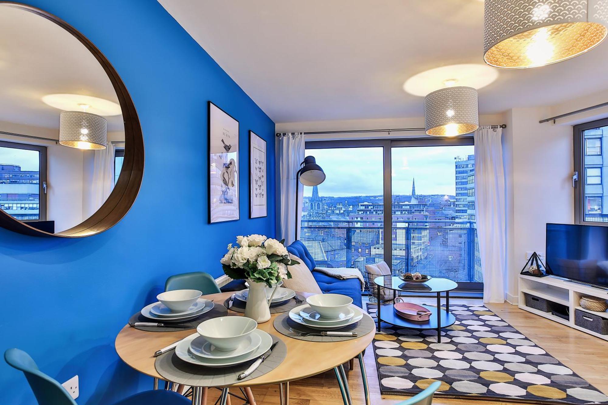 Skyview By Noknokstay - Centre With Parking - Group, Family, Business Sheffield